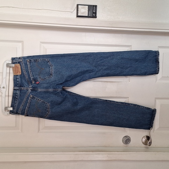 Levis 501 Distressed Style Regular Fit Jeans Women Waist Size 27 Length 28 - Picture 3 of 7